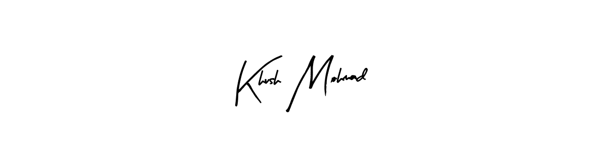 Khush Mohmad stylish signature style. Best Handwritten Sign (Arty Signature) for my name. Handwritten Signature Collection Ideas for my name Khush Mohmad. Khush Mohmad signature style 8 images and pictures png