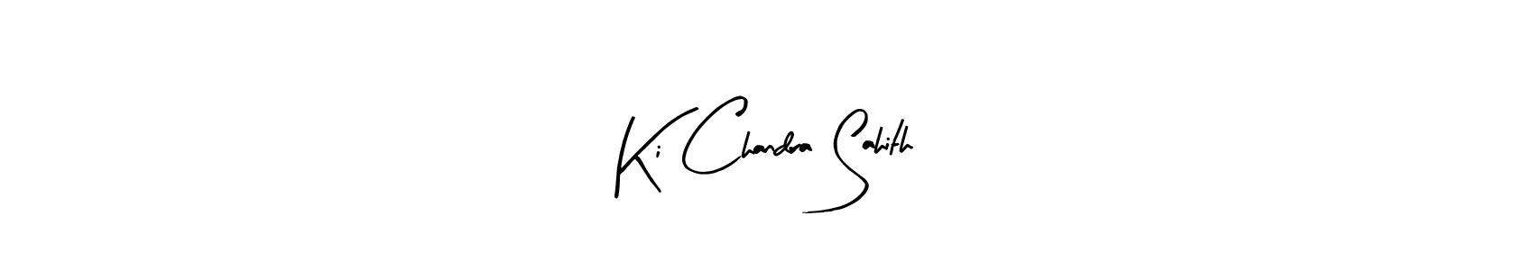 Similarly Arty Signature is the best handwritten signature design. Signature creator online .You can use it as an online autograph creator for name Ki Chandra Sahith. Ki Chandra Sahith signature style 8 images and pictures png