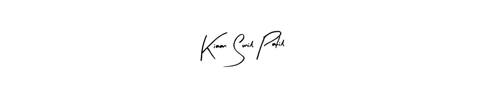 Kiaan Sunil Patil stylish signature style. Best Handwritten Sign (Arty Signature) for my name. Handwritten Signature Collection Ideas for my name Kiaan Sunil Patil. Kiaan Sunil Patil signature style 8 images and pictures png