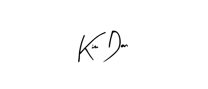 Use a signature maker to create a handwritten signature online. With this signature software, you can design (Arty Signature) your own signature for name Kim Dan. Kim Dan signature style 8 images and pictures png