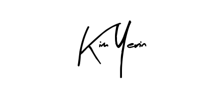 Generate high-definition signature styles for Kim Yerin. The Arty Signature typeface ensures crisp legibility and sophisticated design. Kim Yerin signature style 8 images and pictures png
