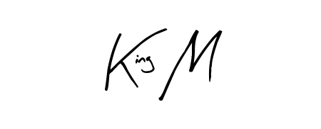 Similarly Arty Signature is the best handwritten signature design. Signature creator online. You can use it as an online autograph creator for name King M. King M signature style 8 images and pictures png