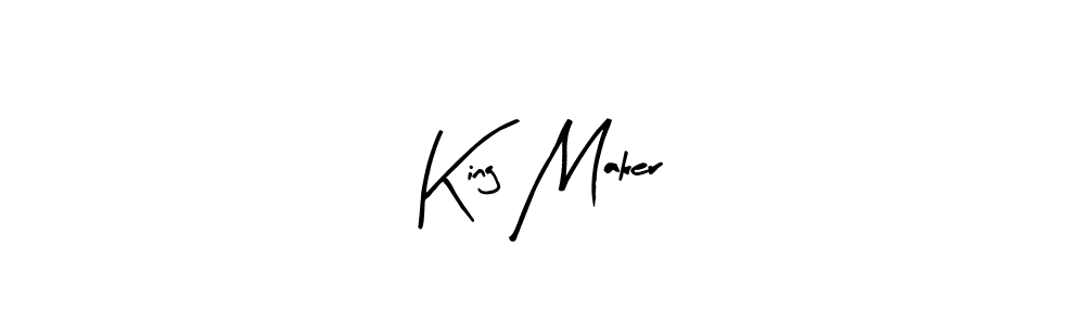 Design your own signature with our free online signature maker. With this signature software, you can create a handwritten (Arty Signature) signature for name King Maker. King Maker signature style 8 images and pictures png