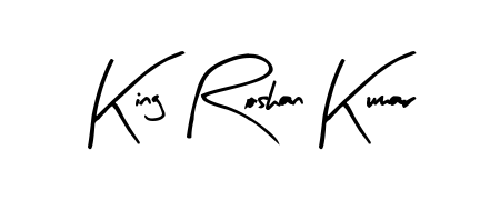 Designed for modern professionals: King Roshan Kumar name signature crafted with Arty Signature script. Ready for digital PDF workflows. King Roshan Kumar signature style 8 images and pictures png