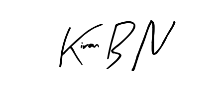 You should practise on your own different ways (Arty Signature) to write your name (Kiran B N) in signature. Don't let someone else do it for you. Kiran B N signature style 8 images and pictures png
