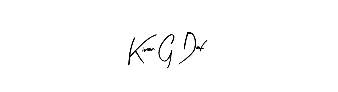 Use a signature maker to create a handwritten signature online. With this signature software, you can design (Arty Signature) your own signature for name Kiran G Daf. Kiran G Daf signature style 8 images and pictures png