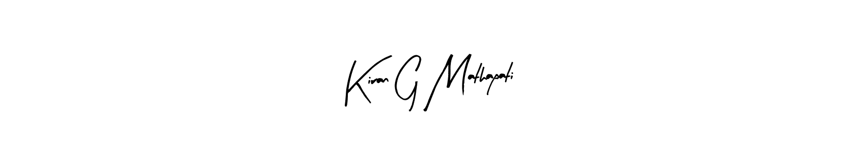 Make a beautiful signature design for name Kiran G Mathapati. Use this online signature maker to create a handwritten signature for free. Kiran G Mathapati signature style 8 images and pictures png