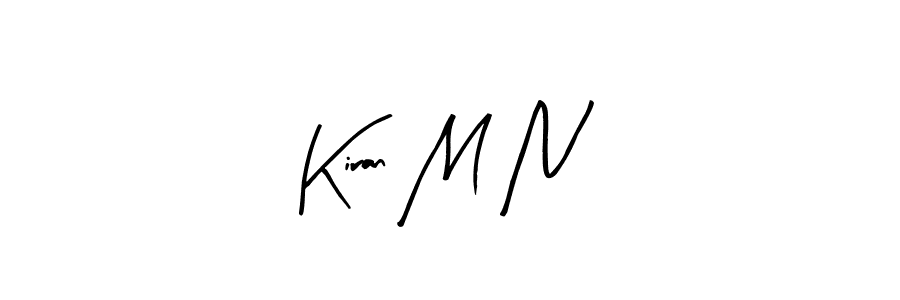 Similarly Arty Signature is the best handwritten signature design. Signature creator online .You can use it as an online autograph creator for name Kiran M N. Kiran M N signature style 8 images and pictures png