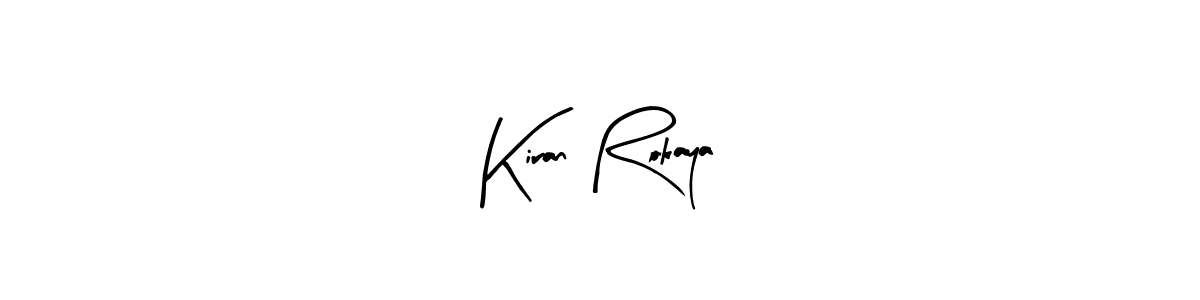 Make a beautiful signature design for name Kiran Rokaya. Use this online signature maker to create a handwritten signature for free. Kiran Rokaya signature style 8 images and pictures png