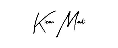 Discover how Kisan Mali looks in an executive cursive font (Arty Signature). Perfect for legal documents, invoices, and certificates. Kisan Mali signature style 8 images and pictures png