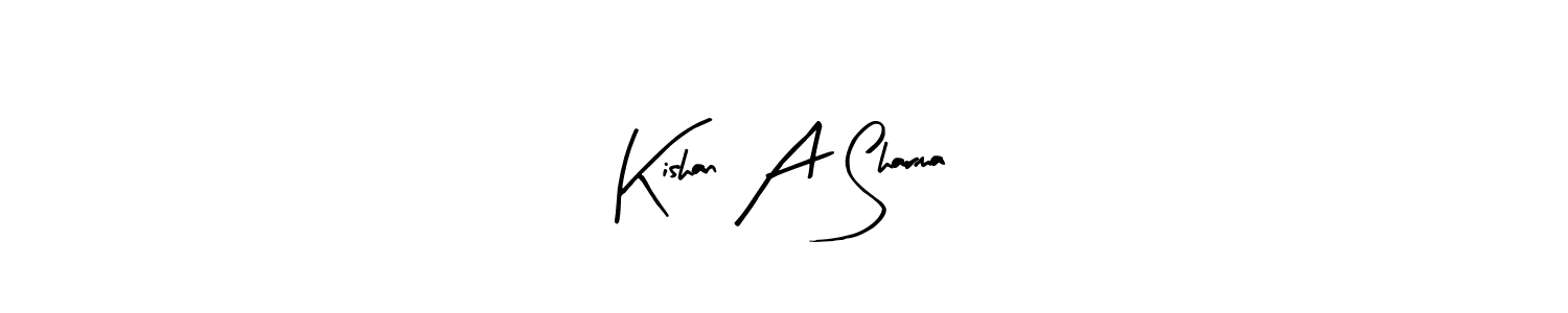 Also we have Kishan A Sharma name is the best signature style. Create professional handwritten signature collection using Arty Signature autograph style. Kishan A Sharma signature style 8 images and pictures png