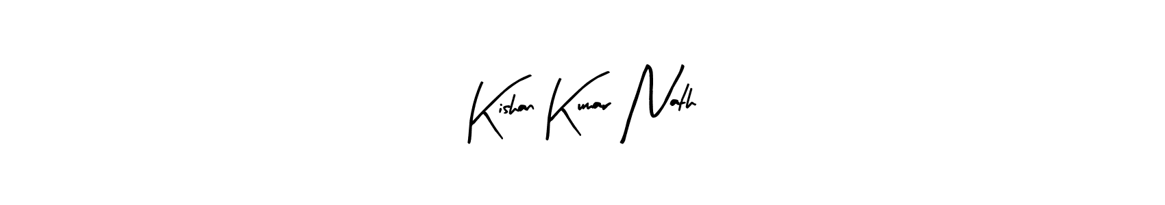 Also we have Kishan Kumar Nath name is the best signature style. Create professional handwritten signature collection using Arty Signature autograph style. Kishan Kumar Nath signature style 8 images and pictures png