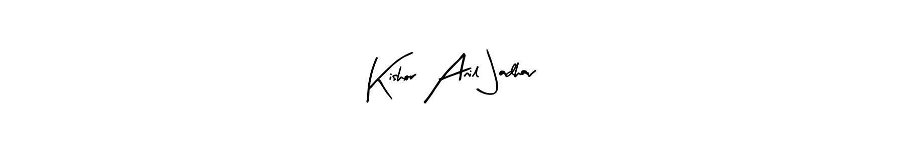 Kishor Anil Jadhav stylish signature style. Best Handwritten Sign (Arty Signature) for my name. Handwritten Signature Collection Ideas for my name Kishor Anil Jadhav. Kishor Anil Jadhav signature style 8 images and pictures png