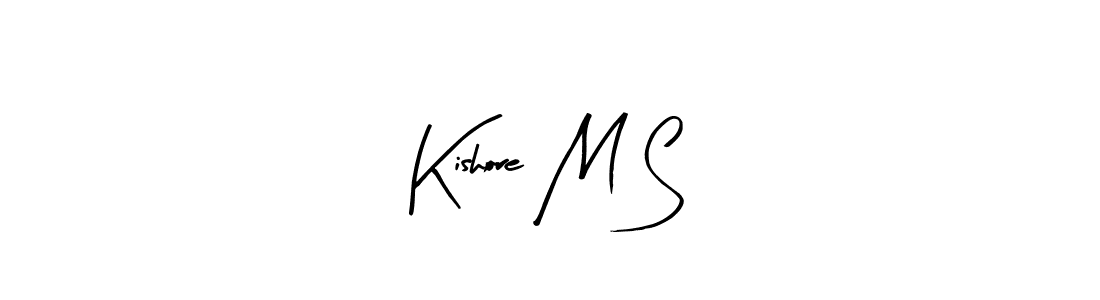 Make a beautiful signature design for name Kishore M S. Use this online signature maker to create a handwritten signature for free. Kishore M S signature style 8 images and pictures png