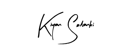A modern signature idea for name Kiyan Solanki using Arty Signature font. Clean strokes and elegant curves make it stand out instantly. Kiyan Solanki signature style 8 images and pictures png