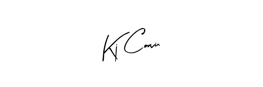 How to make Kj Corvin signature? Arty Signature is a professional autograph style. Create handwritten signature for Kj Corvin name. Kj Corvin signature style 8 images and pictures png