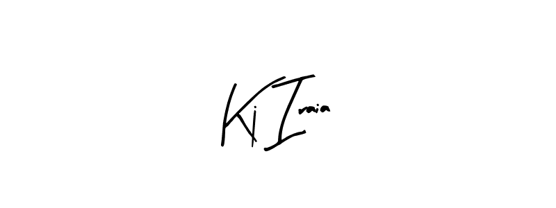 How to make Kj Iraia signature? Arty Signature is a professional autograph style. Create handwritten signature for Kj Iraia name. Kj Iraia signature style 8 images and pictures png