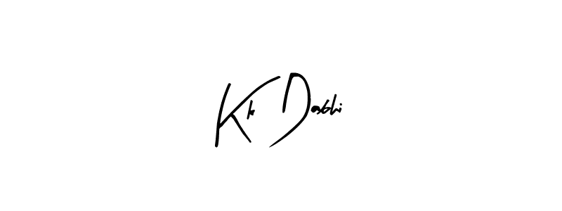 How to Draw Kk Dabhi signature style? Arty Signature is a latest design signature styles for name Kk Dabhi. Kk Dabhi signature style 8 images and pictures png