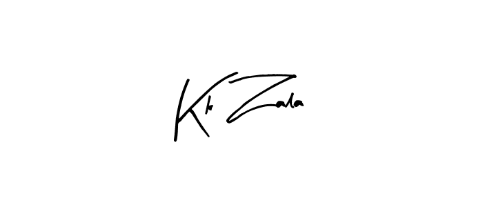 You should practise on your own different ways (Arty Signature) to write your name (Kk Zala) in signature. don't let someone else do it for you. Kk Zala signature style 8 images and pictures png