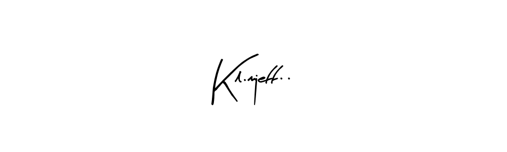 Similarly Arty Signature is the best handwritten signature design. Signature creator online .You can use it as an online autograph creator for name Kl.mjeff... Kl.mjeff.. signature style 8 images and pictures png