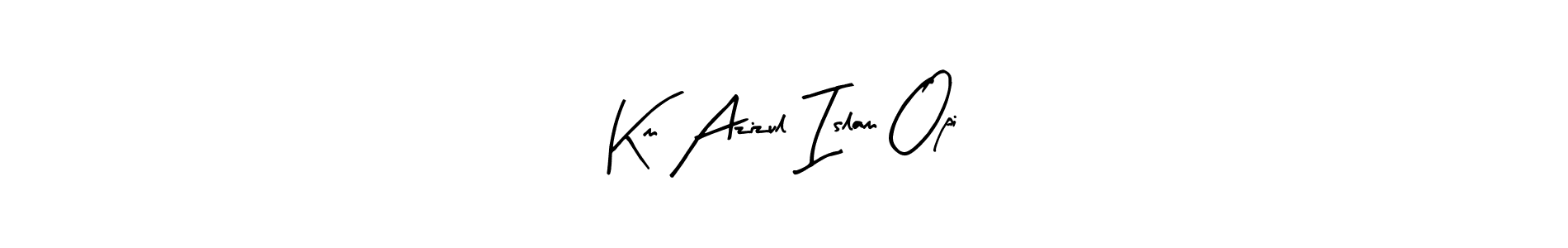 Km Azizul Islam Opi stylish signature style. Best Handwritten Sign (Arty Signature) for my name. Handwritten Signature Collection Ideas for my name Km Azizul Islam Opi. Km Azizul Islam Opi signature style 8 images and pictures png