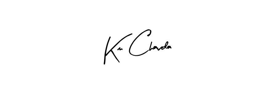 How to Draw Km Chavda signature style? Arty Signature is a latest design signature styles for name Km Chavda. Km Chavda signature style 8 images and pictures png