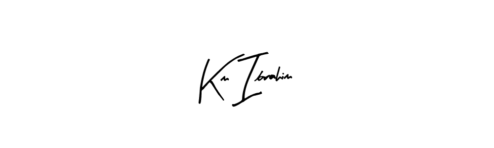 Similarly Arty Signature is the best handwritten signature design. Signature creator online .You can use it as an online autograph creator for name Km Ibrahim. Km Ibrahim signature style 8 images and pictures png