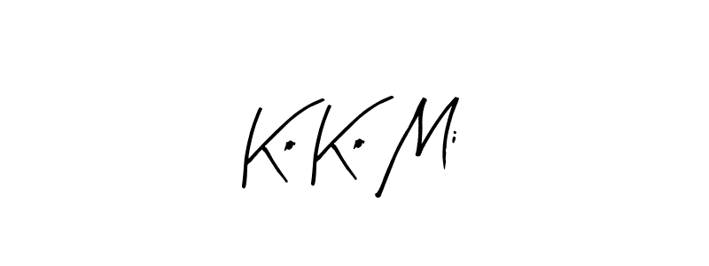 Make a beautiful signature design for name Ko Ko Mi. With this signature (Arty Signature) style, you can create a handwritten signature for free. Ko Ko Mi signature style 8 images and pictures png