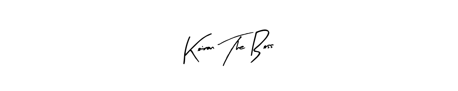 Also You can easily find your signature by using the search form. We will create Koiran The Boss name handwritten signature images for you free of cost using Arty Signature sign style. Koiran The Boss signature style 8 images and pictures png