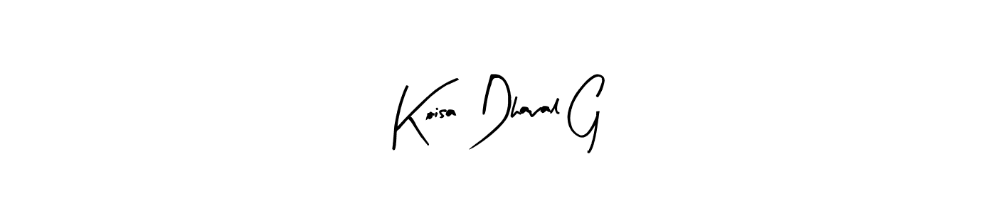 Koisa Dhaval G stylish signature style. Best Handwritten Sign (Arty Signature) for my name. Handwritten Signature Collection Ideas for my name Koisa Dhaval G. Koisa Dhaval G signature style 8 images and pictures png