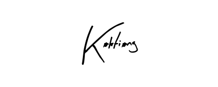 Discover the perfect balance of readability and style for Koktiong with Arty Signature font. Create your dream signature today. Koktiong signature style 8 images and pictures png