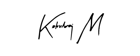Looking for an artistic signature for Kokulraj M? The Arty Signature calligraphy style gives a sophisticated flow suitable for business cards and emails. Kokulraj M signature style 8 images and pictures png
