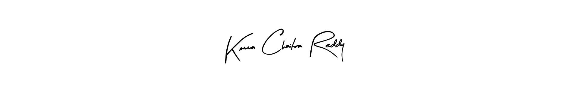 Use a signature maker to create a handwritten signature online. With this signature software, you can design (Arty Signature) your own signature for name Komma Chaitra Reddy. Komma Chaitra Reddy signature style 8 images and pictures png