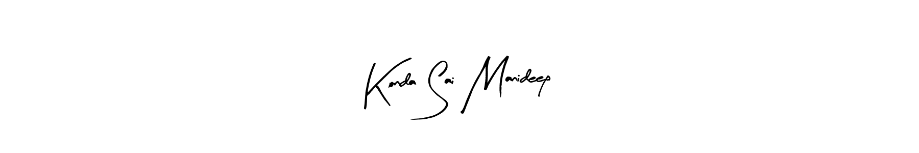 Arty Signature is a professional signature style that is perfect for those who want to add a touch of class to their signature. It is also a great choice for those who want to make their signature more unique. Get Konda Sai Manideep name to fancy signature for free. Konda Sai Manideep signature style 8 images and pictures png