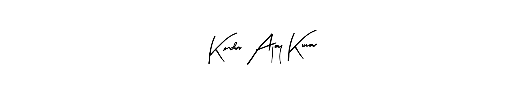 Make a beautiful signature design for name Kondru Ajay Kumar. Use this online signature maker to create a handwritten signature for free. Kondru Ajay Kumar signature style 8 images and pictures png