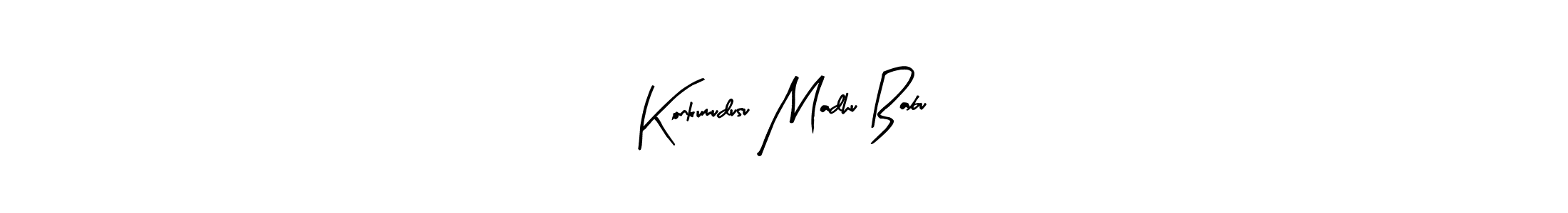 Create a beautiful signature design for name Konkumudusu Madhu Babu. With this signature (Arty Signature) fonts, you can make a handwritten signature for free. Konkumudusu Madhu Babu signature style 8 images and pictures png