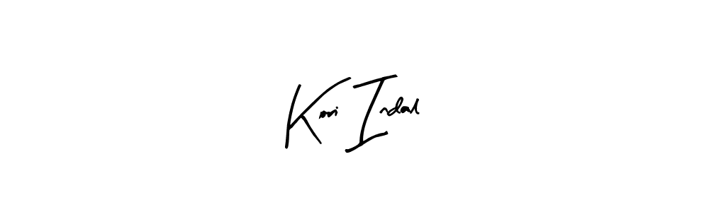 if you are searching for the best signature style for your name Kori Indal. so please give up your signature search. here we have designed multiple signature styles  using Arty Signature. Kori Indal signature style 8 images and pictures png