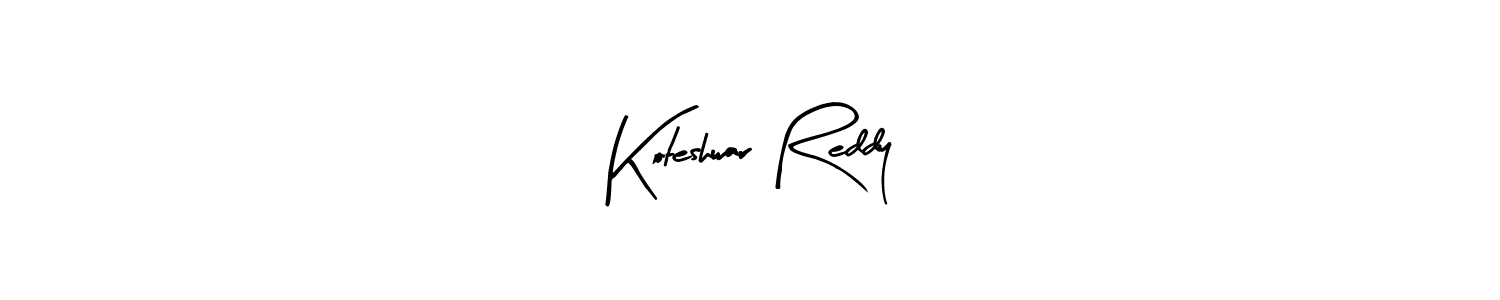 You should practise on your own different ways (Arty Signature) to write your name (Koteshwar Reddy) in signature. don't let someone else do it for you. Koteshwar Reddy signature style 8 images and pictures png
