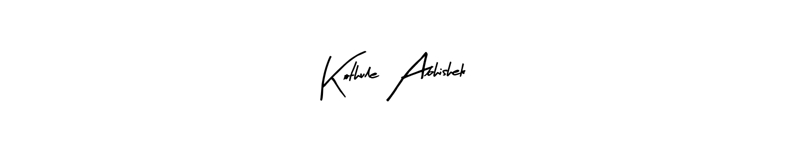 Kothule Abhishek stylish signature style. Best Handwritten Sign (Arty Signature) for my name. Handwritten Signature Collection Ideas for my name Kothule Abhishek. Kothule Abhishek signature style 8 images and pictures png