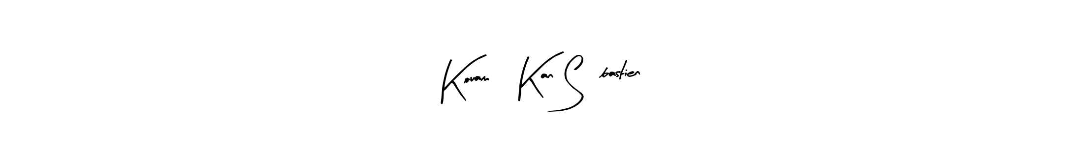 Here are the top 10 professional signature styles for the name Kouamé Kan Sébastien. These are the best autograph styles you can use for your name. Kouamé Kan Sébastien signature style 8 images and pictures png