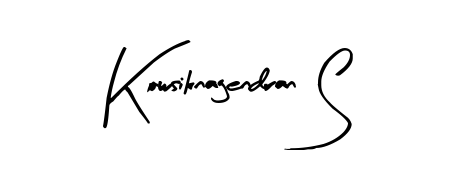 You should practise on your own different ways (Arty Signature) to write your name (Kowsiknagendran S) in signature. Don't let someone else do it for you. Kowsiknagendran S signature style 8 images and pictures png