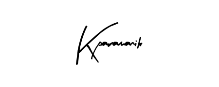The Arty Signature typeface gives name Kparamanik a refined look. Suitable for certificates, diplomas, and official verification. Kparamanik signature style 8 images and pictures png