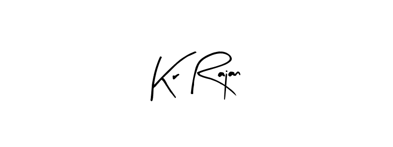 Design your own signature with our free online signature maker. With this signature software, you can create a handwritten (Arty Signature) signature for name Kr Rajan. Kr Rajan signature style 8 images and pictures png