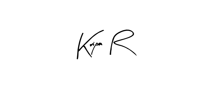 Also we have Kripa R name is the best signature style. Create professional handwritten signature collection using Arty Signature autograph style. Kripa R signature style 8 images and pictures png