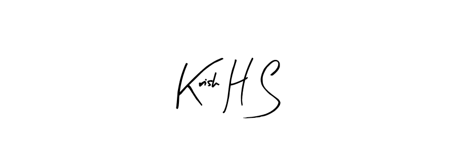 This is the best signature style for the Krish H S name. Also you like these signature font (Arty Signature). Mix name signature. Krish H S signature style 8 images and pictures png