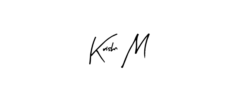 Krishn M stylish signature style. Best Handwritten Sign (Arty Signature) for my name. Handwritten Signature Collection Ideas for my name Krishn M. Krishn M signature style 8 images and pictures png