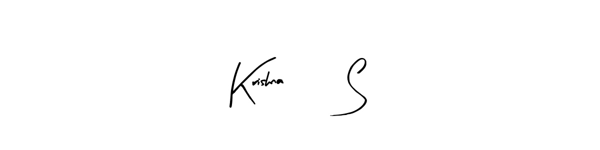 Arty Signature is a professional signature style that is perfect for those who want to add a touch of class to their signature. It is also a great choice for those who want to make their signature more unique. Get Krishna 05 S name to fancy signature for free. Krishna 05 S signature style 8 images and pictures png