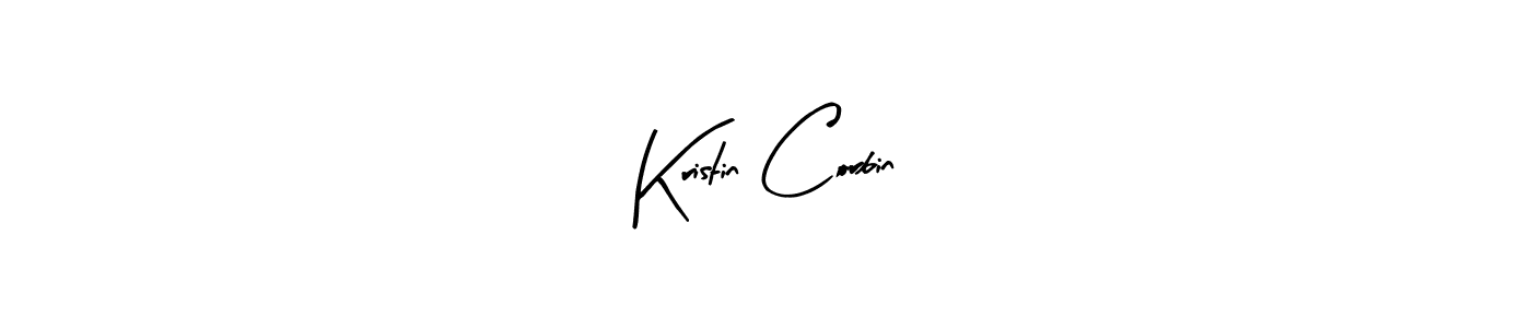 Make a beautiful signature design for name Kristin Corbin. With this signature (Arty Signature) style, you can create a handwritten signature for free. Kristin Corbin signature style 8 images and pictures png
