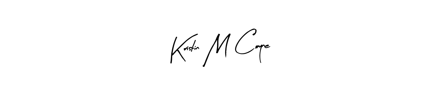 Kristin M Coyne stylish signature style. Best Handwritten Sign (Arty Signature) for my name. Handwritten Signature Collection Ideas for my name Kristin M Coyne. Kristin M Coyne signature style 8 images and pictures png