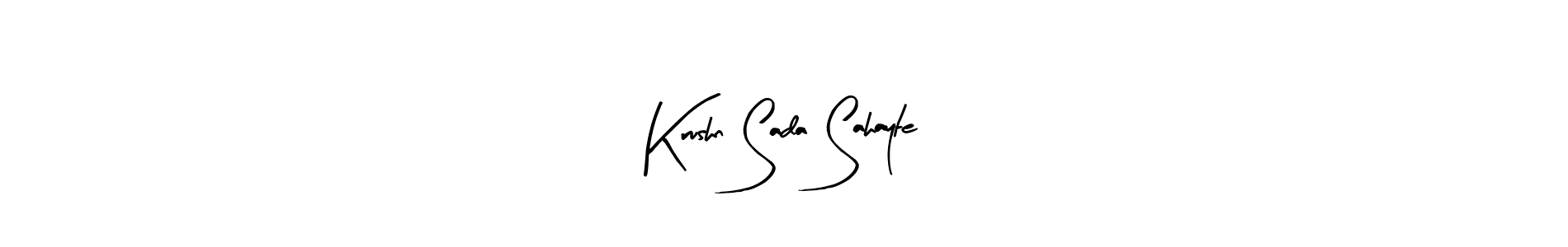 Use a signature maker to create a handwritten signature online. With this signature software, you can design (Arty Signature) your own signature for name Krushn Sada Sahayte. Krushn Sada Sahayte signature style 8 images and pictures png
